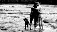 Engaged Couple at the River