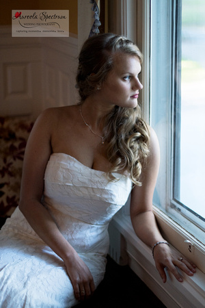 Natural light window bridal portrait in Monroe, NC