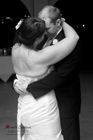 newlyweds first dance lake lure, nc wedding