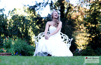 Candid moment of laughing bride.