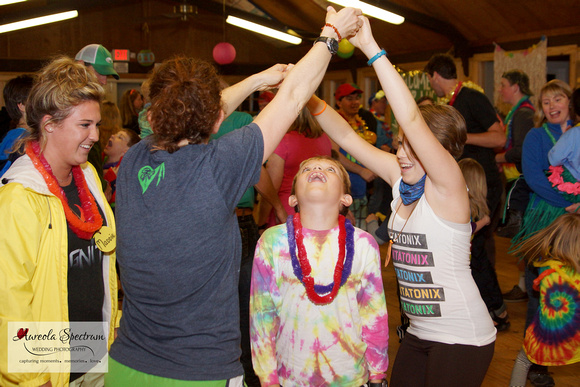 Campers Dance at Camp LUCK family camp 2016