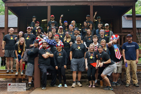 Staff and volunteers for Camp Luck family camp 2016