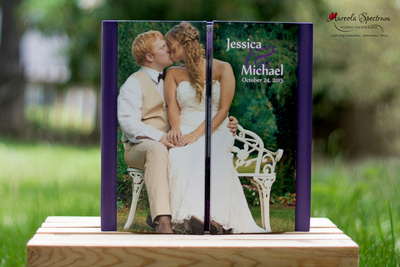 Flush mount wedding album